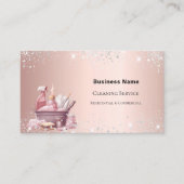 清掃サービスバラ金ゴールドが埃QRコードを発火させる 名刺 (正面)