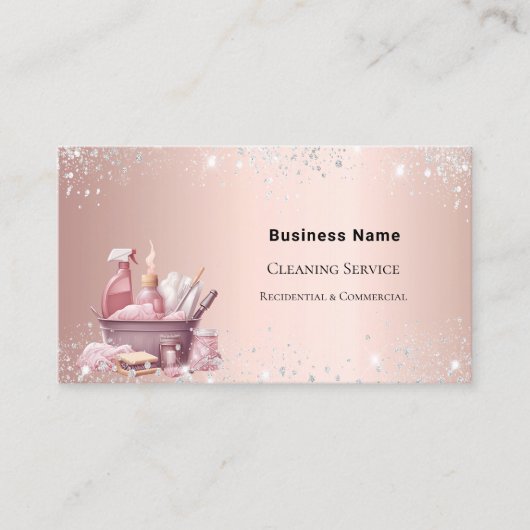 清掃サービスバラ金ゴールドが埃QRコードを発火させる 名刺 (正面)