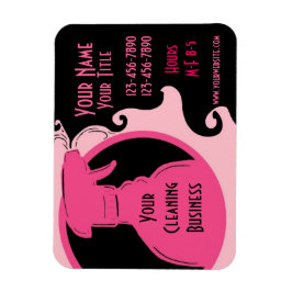 清掃サービスピンク紹介事業用磁石 マグネット