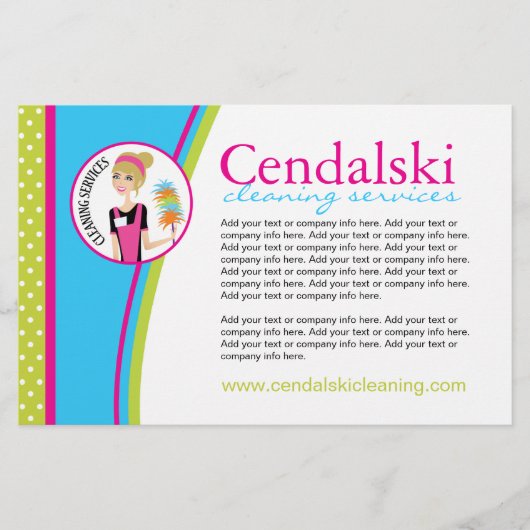 清掃サービスフライヤー チラシ (正面)