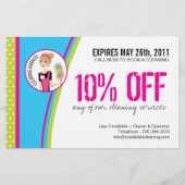 清掃サービスフライヤー チラシ (裏面)