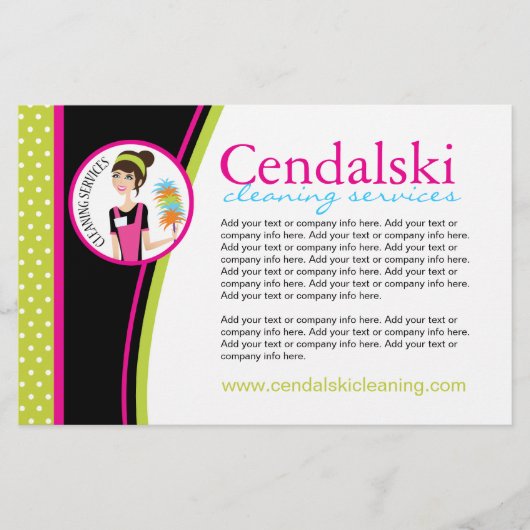 清掃サービスフライヤー チラシ (正面)