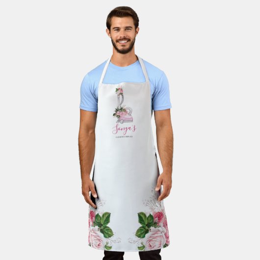 清掃サービスフローラ業務用電気掃除機 エプロン (着用した状態)