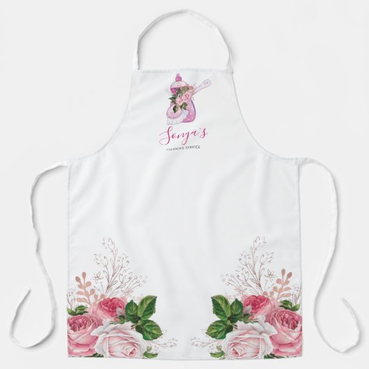 清掃サービスフローラ業用食器用石鹸 エプロン (正面)