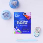 清掃サービスモダンチラシ チラシ (シングル)