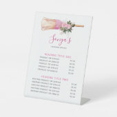 清掃サービスモダン業 台座サイン (正面)