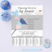 清掃サービス事業切れB チラシ (シングル)
