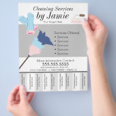 清掃サービス事業切れB チラシ (手)