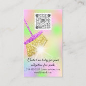 清掃サービス保ハウスQRCodeロゴグルーム 名刺 (裏面)