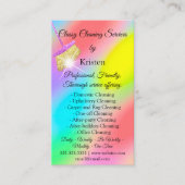 清掃サービス保ハウスQRCodeロゴピンク 名刺 (正面)