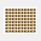 清掃サービス保メイドハウス金ゴールド室 ラベル (シート)