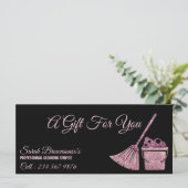 清掃サービス女中の清掃スタッフのギフト券 (スタンド正面)