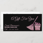 清掃サービス女中の清掃スタッフのギフト券 (正面/裏面)