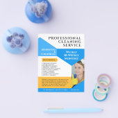 清掃サービス業モダンカスタム チラシ (シングル)