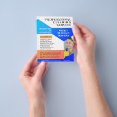 清掃サービス業モダン用カスタムチラシ チラシ (手)