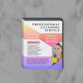 清掃サービス業モダン用カスタムチラシ チラシ