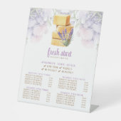 清掃サービス水彩石鹸の価格表 台座サイン (正面)