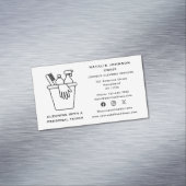 清掃サービス清掃サービス清掃ソーシャルメディア マグネット名刺 (インサイチュ)