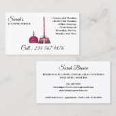 清掃サービス清掃スタッフの輝き傾向 名刺 (正面/裏面)