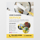 清掃サービス用カスタムウィンドウクリング ウィンドウサイン (シート)