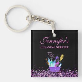 清掃サービス用品Sparkle Business キーホルダー