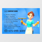 清掃サービス窓用シール ウィンドウサイン (シート)