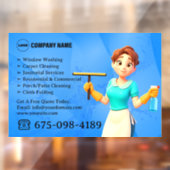 清掃サービス窓用シール ウィンドウサイン (シート2)