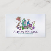 清掃サービス – カラフルフローラアート 名刺 (正面)