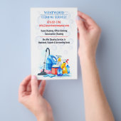 清掃サービス チラシ (ハンドル)