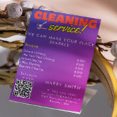 清掃サービス メイド 料金 スキャンして接続する チラシ