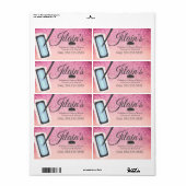 清掃サービス モップ バブル グリッター ラベル (フルシート)