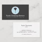 清掃サービス，家政婦ヴィンテージスタイルIII 名刺 (正面/裏面)