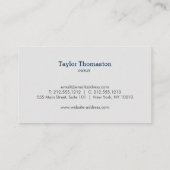 清掃サービス、家政婦II名刺 名刺 (裏面)