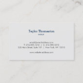 清掃サービス、家政婦II名刺 名刺 (裏面)