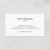 清掃サービス、家政婦III名刺 名刺 (裏面)