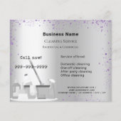 清掃サービスQRグリッター粉塵 チラシ (正面)