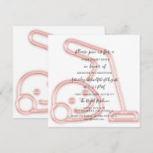 清掃パーティー 掃除機 メイド  招待状 (正面/裏面)