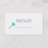 清掃メイドサービスキャラクター羽織 名刺 (裏面)