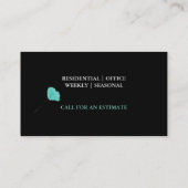 清掃メイドサービスキャラクター羽織 名刺 (裏面)