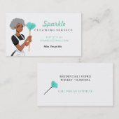 清掃メイドサービスキャラクター羽織 名刺 (正面/裏面)