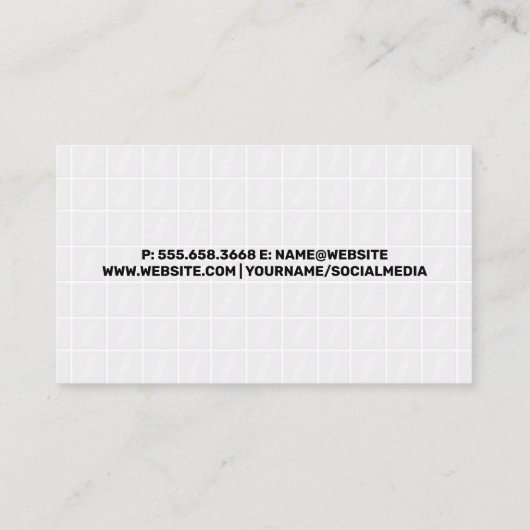 清掃メイドサービス | 写真のカスタム追加 名刺 (裏面)