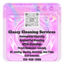 清掃メイドハウスキーパーQRCodeロゴはピンク色に乾く