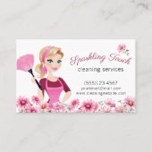 清掃メイドフローラハウスクリーニングサービス 名刺 (正面)