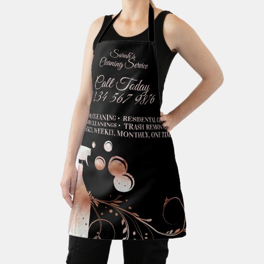 清掃メイド清掃ユニット清掃ユニットのスプレーrosegold エプロン (インサイチュ)