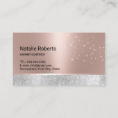 清掃モダンサービスバラ金ゴールドフローラスプレー 名刺 (裏面)