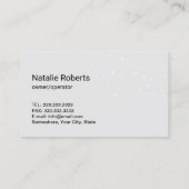 清掃モダンサービスバラ金ゴールドメイドブラック 名刺 (裏面)