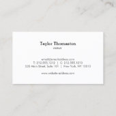 清掃モダンサービス家政婦ビジネスカード 名刺 (裏面)