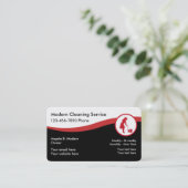 清掃モダンサービス 名刺 (スタンド正面)