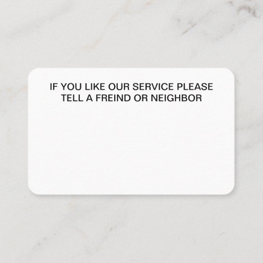 清掃モダンサービス 名刺 (裏面)