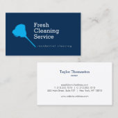 清掃モダンサービス、家政婦II 名刺 (正面/裏面)
